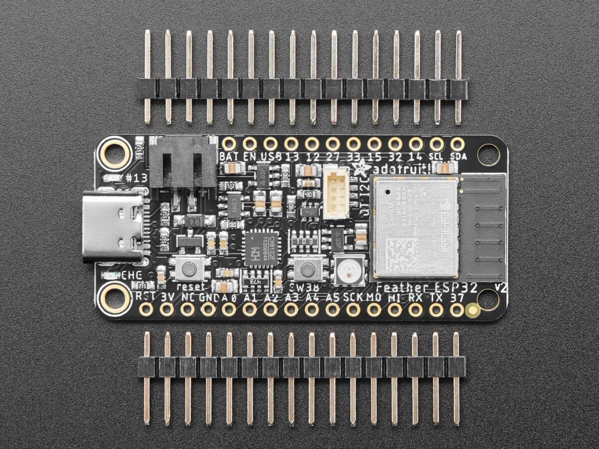 Adafruit ESP32 Feather V2 med 8MB Flash 2MB PSRAM USB Type C QT I2C 5400