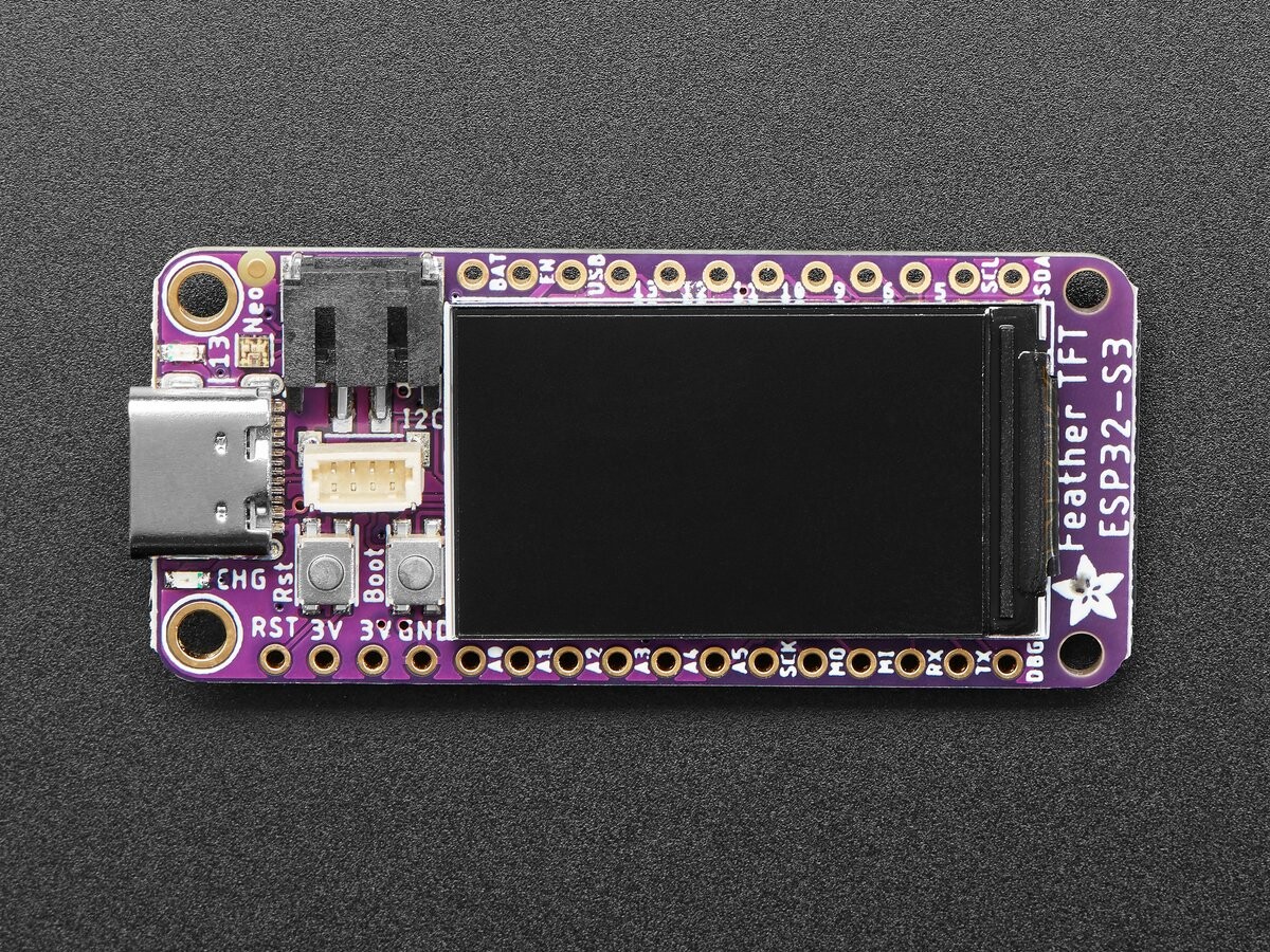Adafruit ESP32-S3 TFT Display Feather Board 4MB Flash 2MB PSRAM STEMMA QT 5483