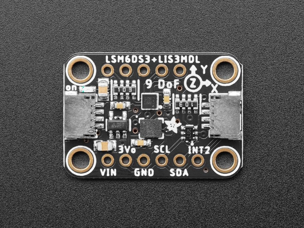 Adafruit Precision 9 DoF IMU LSM6DS3TR-C LIS3MDL STEMMA QT Qwiic 5543