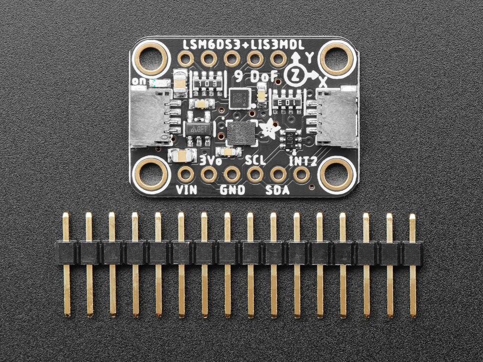 Adafruit Precision 9 DoF IMU LSM6DS3TR-C LIS3MDL STEMMA QT Qwiic 5543