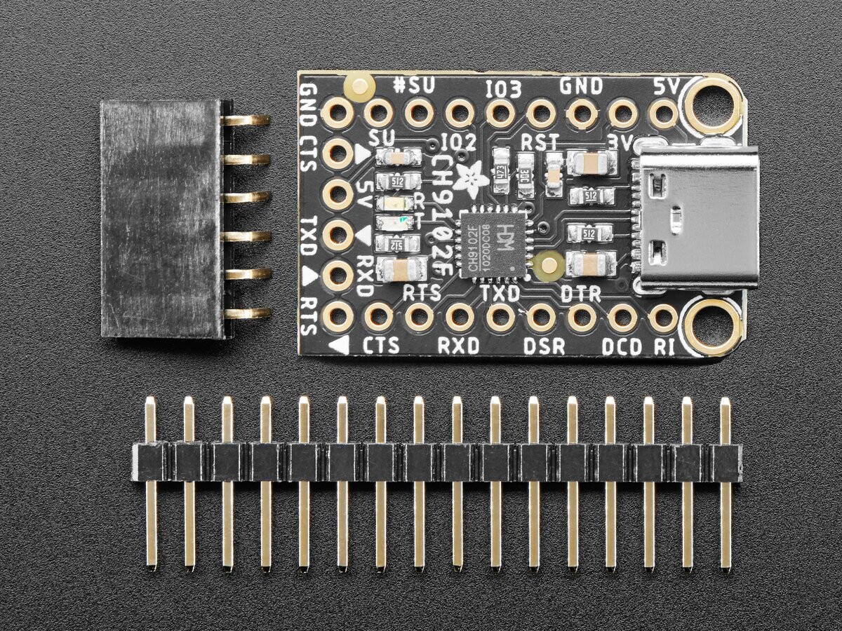 Adafruit WCH CH9102F Friend USB to Serial Converter 5568