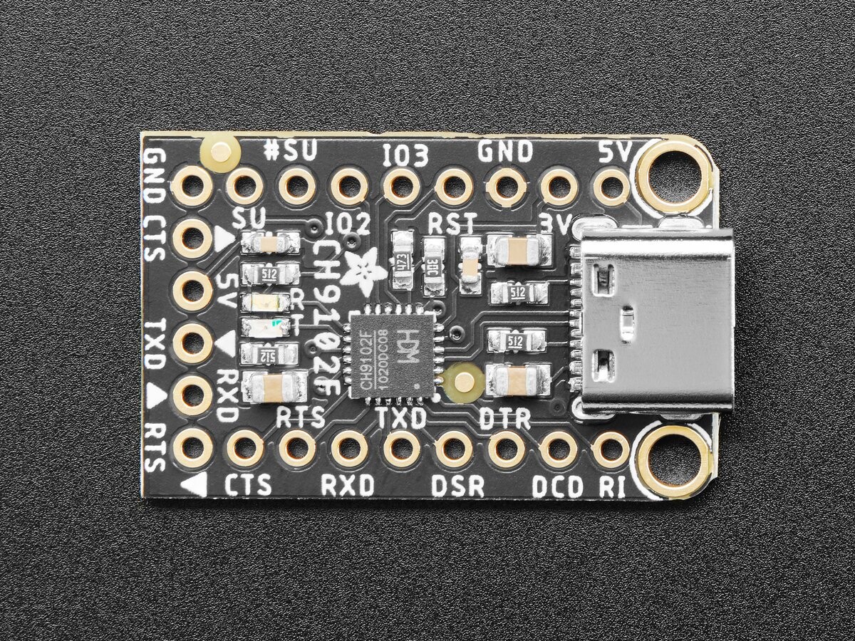 Adafruit WCH CH9102F Friend USB to Serial Converter 5568