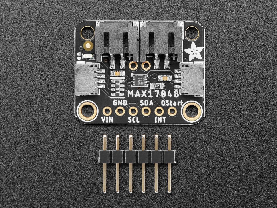 Adafruit MAX17048 LiPoly / LiIon Fuel Gauge and Battery Monitor STEMMA JST PH QT Qwiic 5580