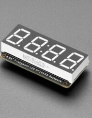Adafruit Samlet 0,56 tommer 4-cifret 7-segment display grøn med I2C backpack QT 5603