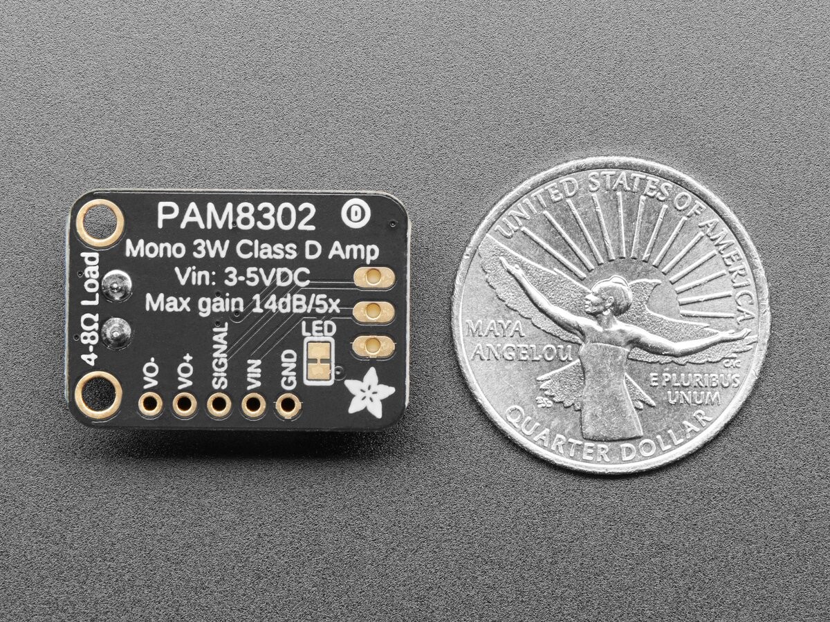 Adafruit STEMMA Audio Forstærker Mono 2,5W Klasse D Mono Forstærker PAM8302 5647