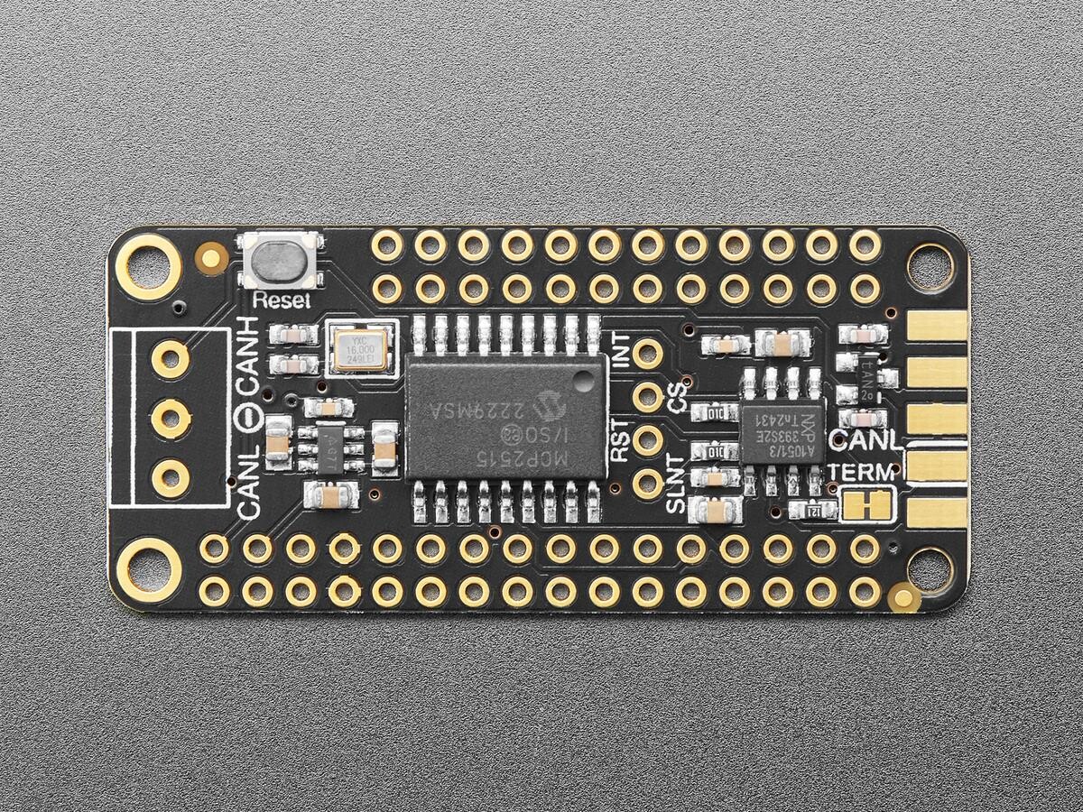 Adafruit CAN Bus FeatherWing med MCP2515-controller til alle Feathers 5709