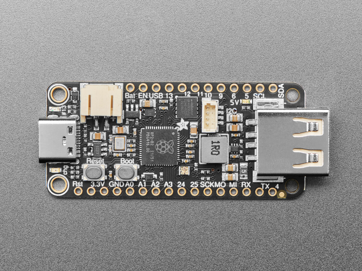 Adafruit Feather RP2040 Mikrocontroller-kort med USB Type A Host 5723