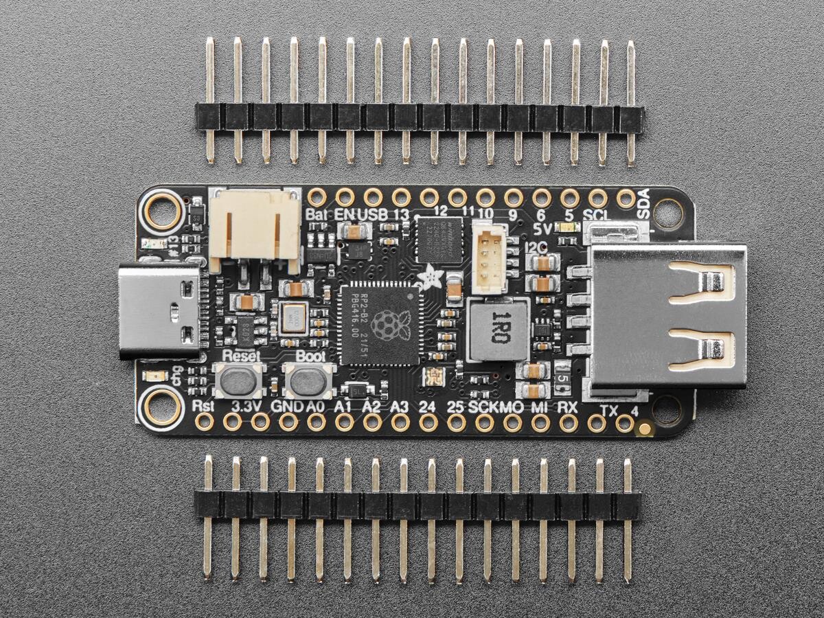 Adafruit Feather RP2040 Mikrocontroller-kort med USB Type A Host 5723