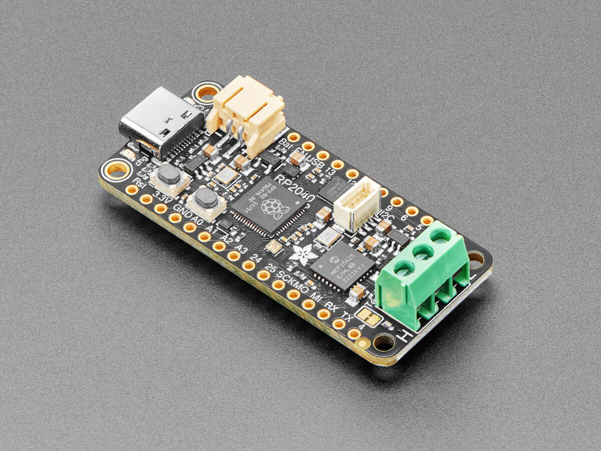 Adafruit RP2040 CAN Bus Feather med MCP2515 CAN-controller STEMMA QT 5724