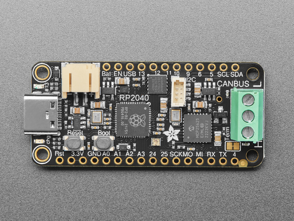 Adafruit RP2040 CAN Bus Feather med MCP2515 CAN-controller STEMMA QT 5724