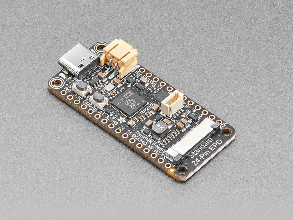 Adafruit RP2040 Feather ThinkInk til 24Pin E-Paper Display STEMMA QT 5727