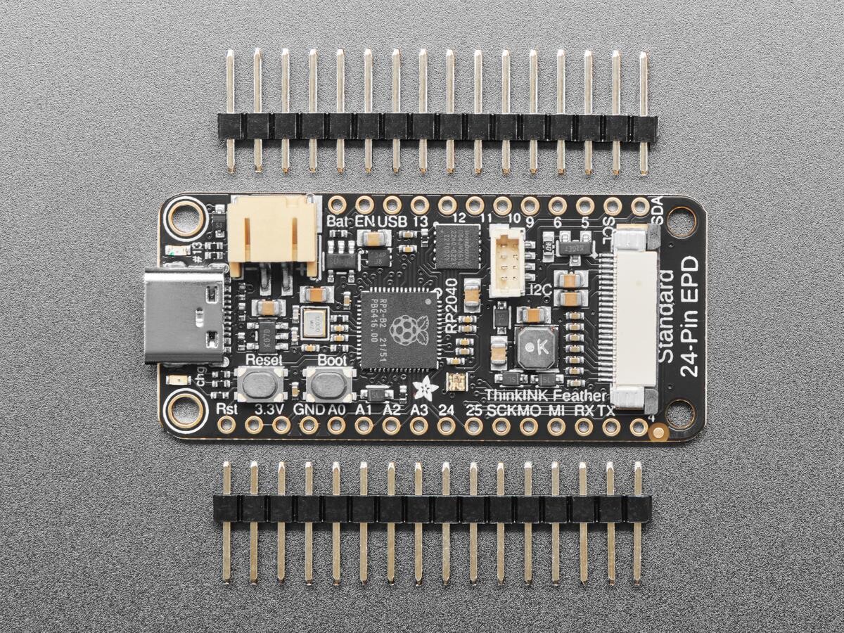 Adafruit RP2040 Feather ThinkInk til 24Pin E-Paper Display STEMMA QT 5727