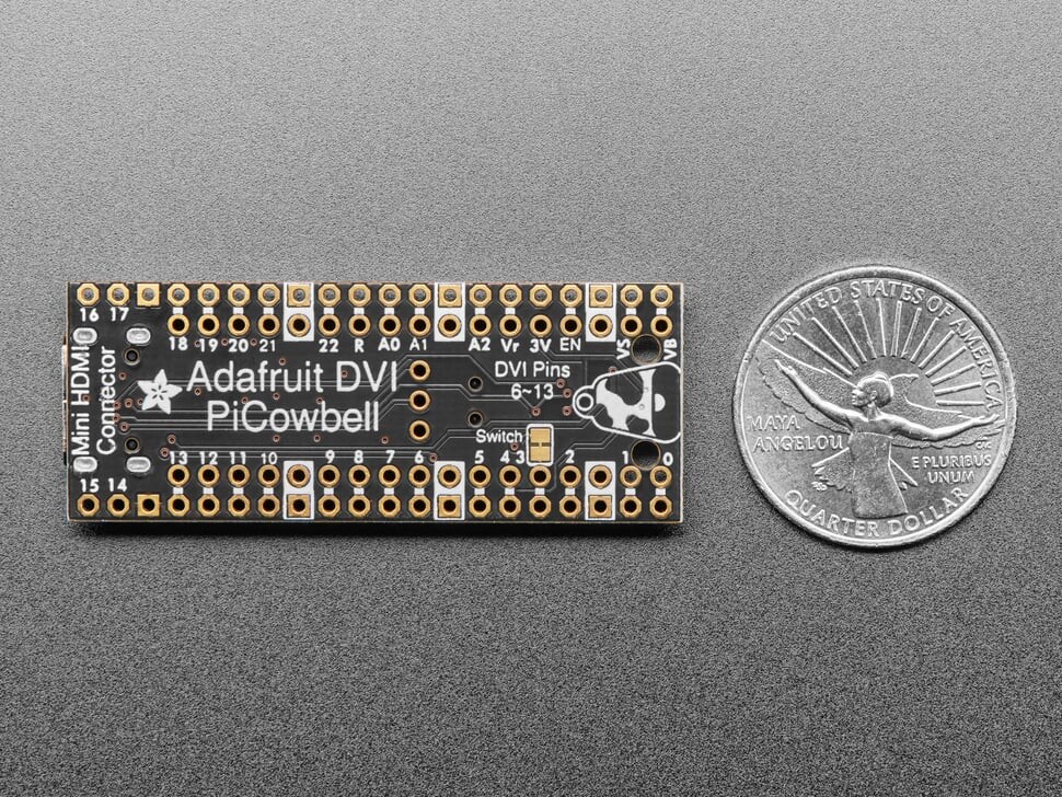 Adafruit PiCowbell DVI-udgang til Pico Fungerer med HDMI-display 5745