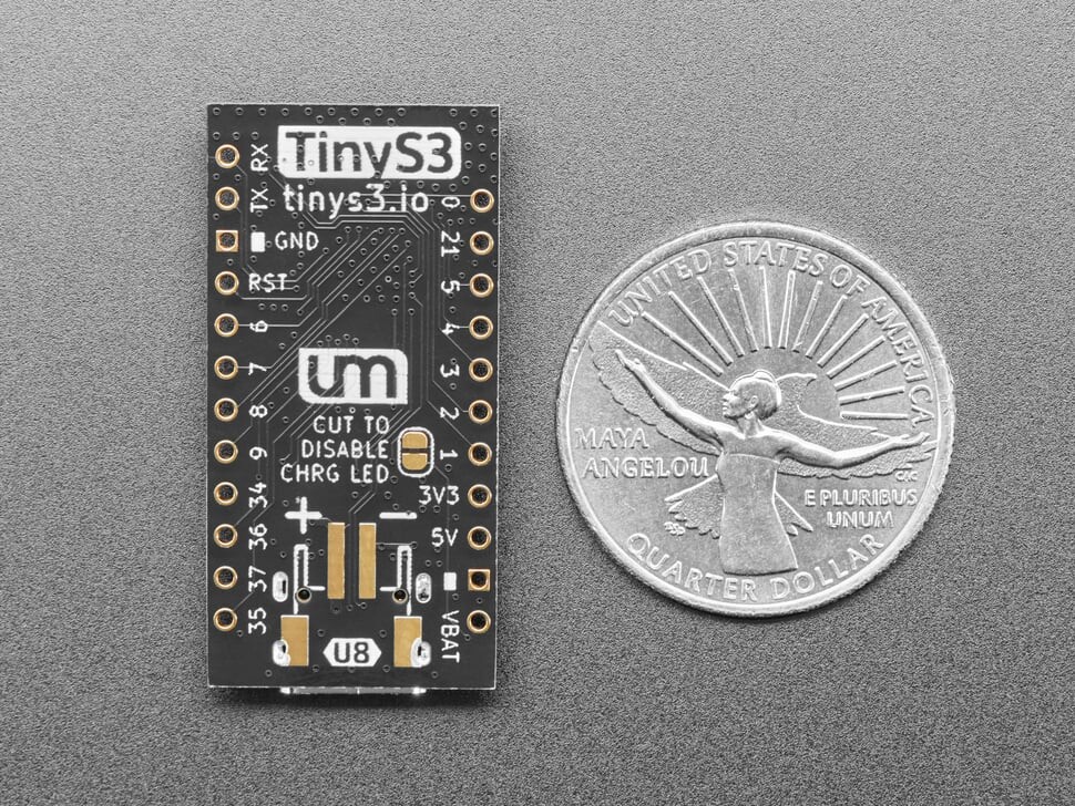 Adafruit TinyS3 ESP32-S3 med u.FL af Unexpected Maker 5747