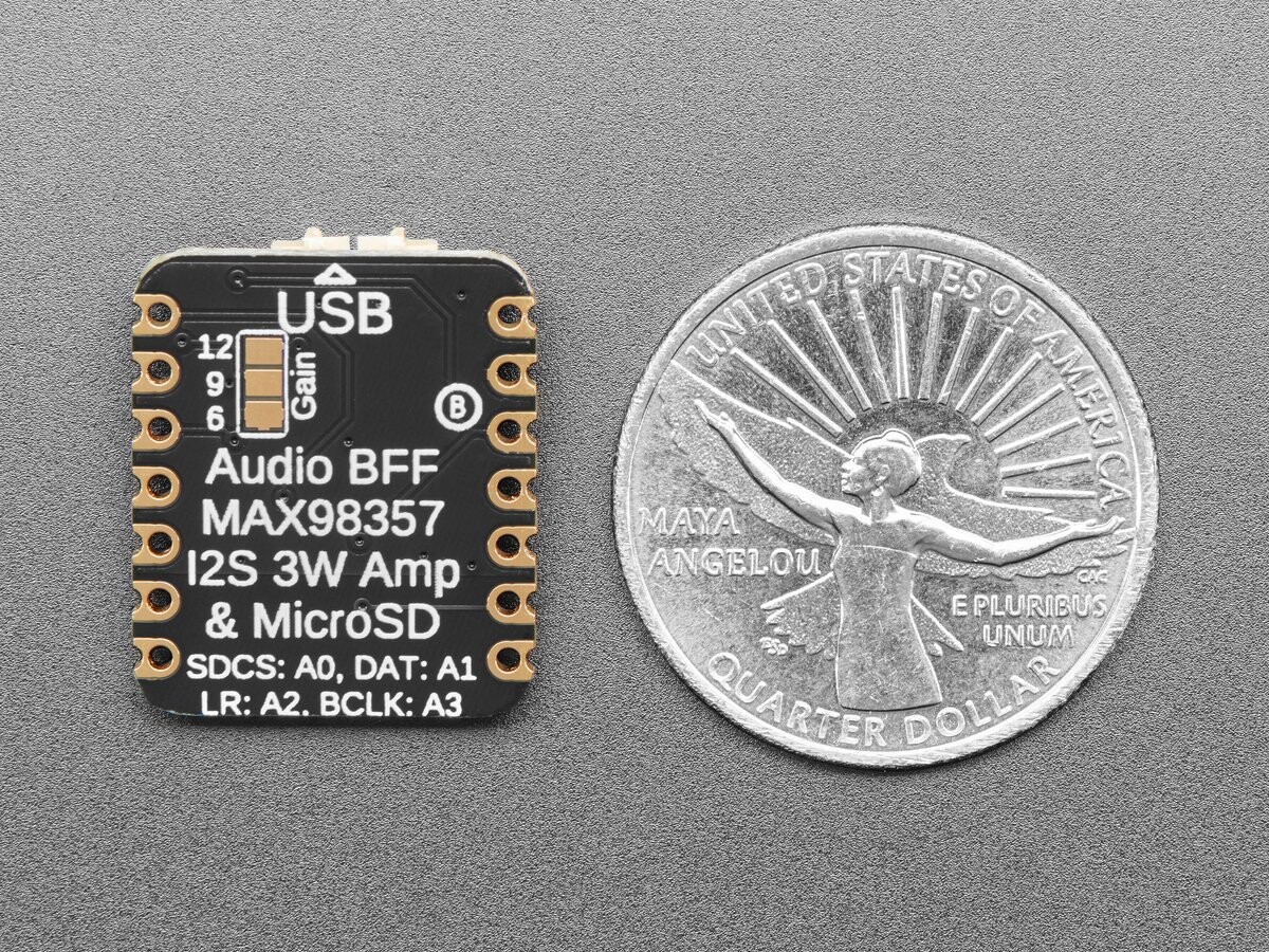 Adafruit Audio BFF Add-on med MicroSD-kortslot til QT Py og Xiao 5769