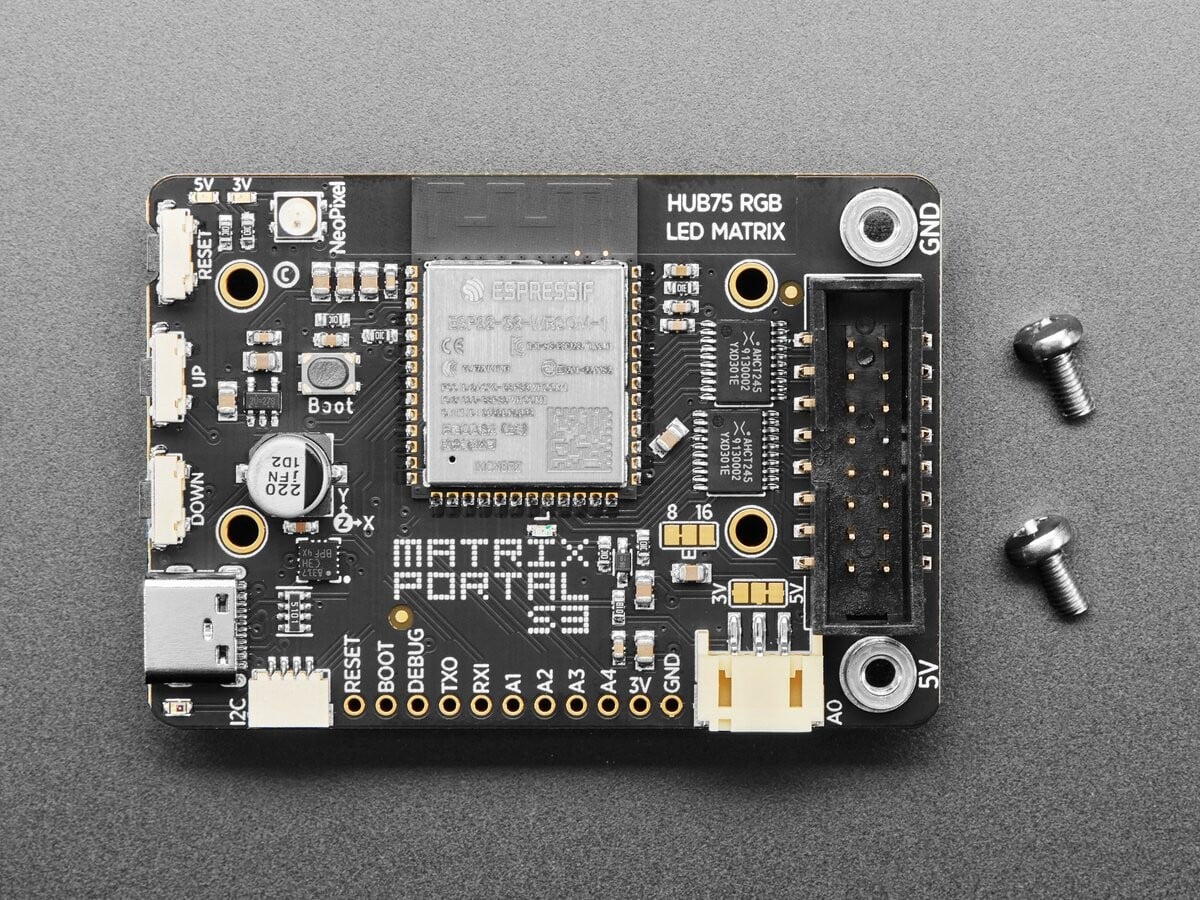 Adafruit Matrix Portal S3 CircuitPython-drevet internetdisplay 5778