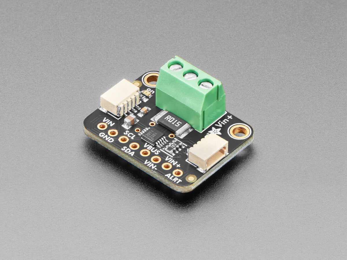 Adafruit INA228 - I2C 85V, 20-bit Høj eller Lav side strømomformer STEMMA QT Qwiic 5832