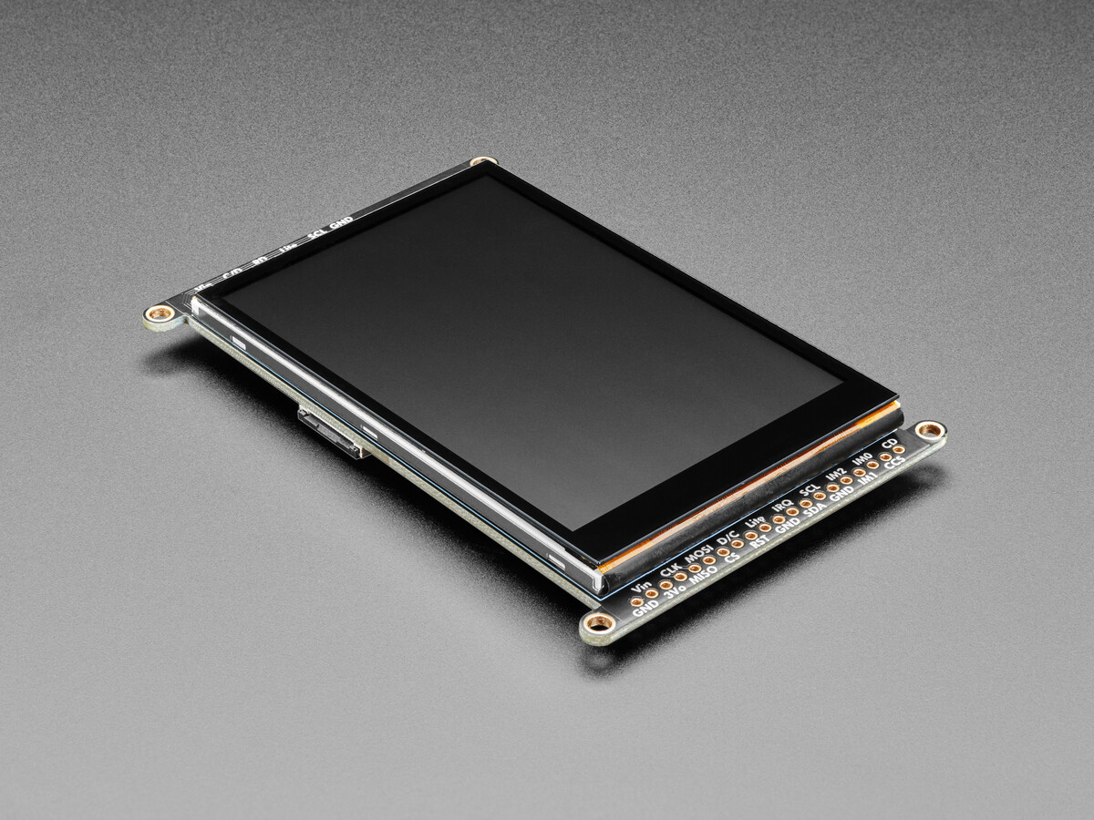 Adafruit 3,5 Zoll TFT 320x480 med kapacitivt touch breakout-kort 5846