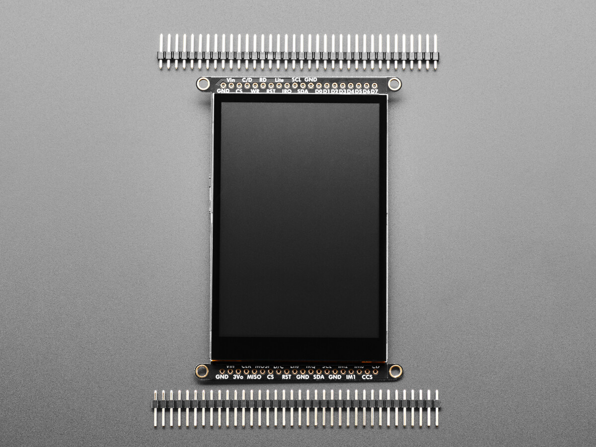 Adafruit 3,5 Zoll TFT 320x480 med kapacitivt touch breakout-kort 5846