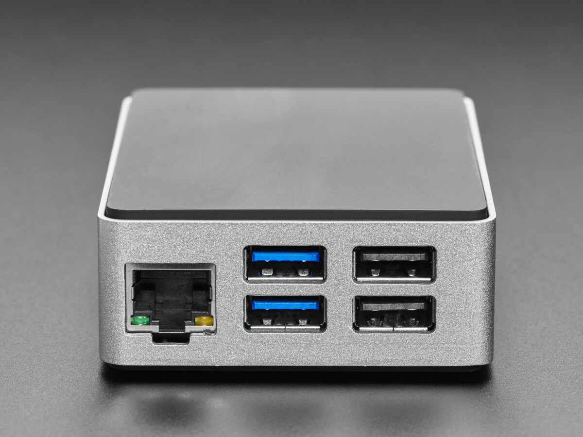 Adafruit Flirc Aluminiumkabinet til Raspberry Pi 5 med indbygget køleplade 5847