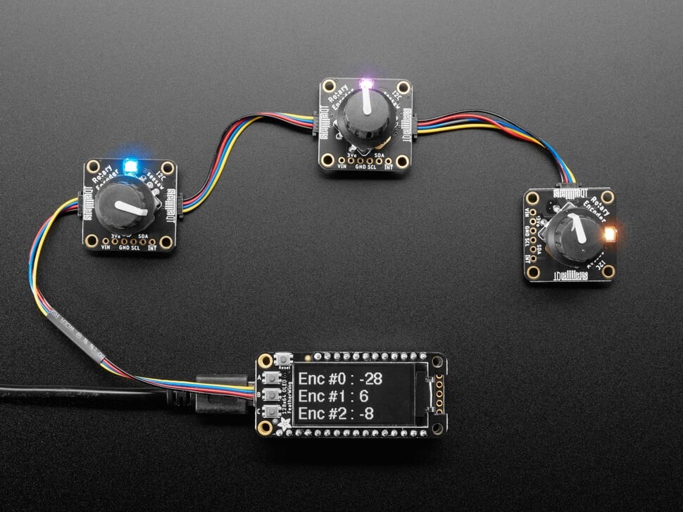 Adafruit I2C Stemma QT Rotary Encoder Breakout med Encoder STEMMA QT Qwiic 5880