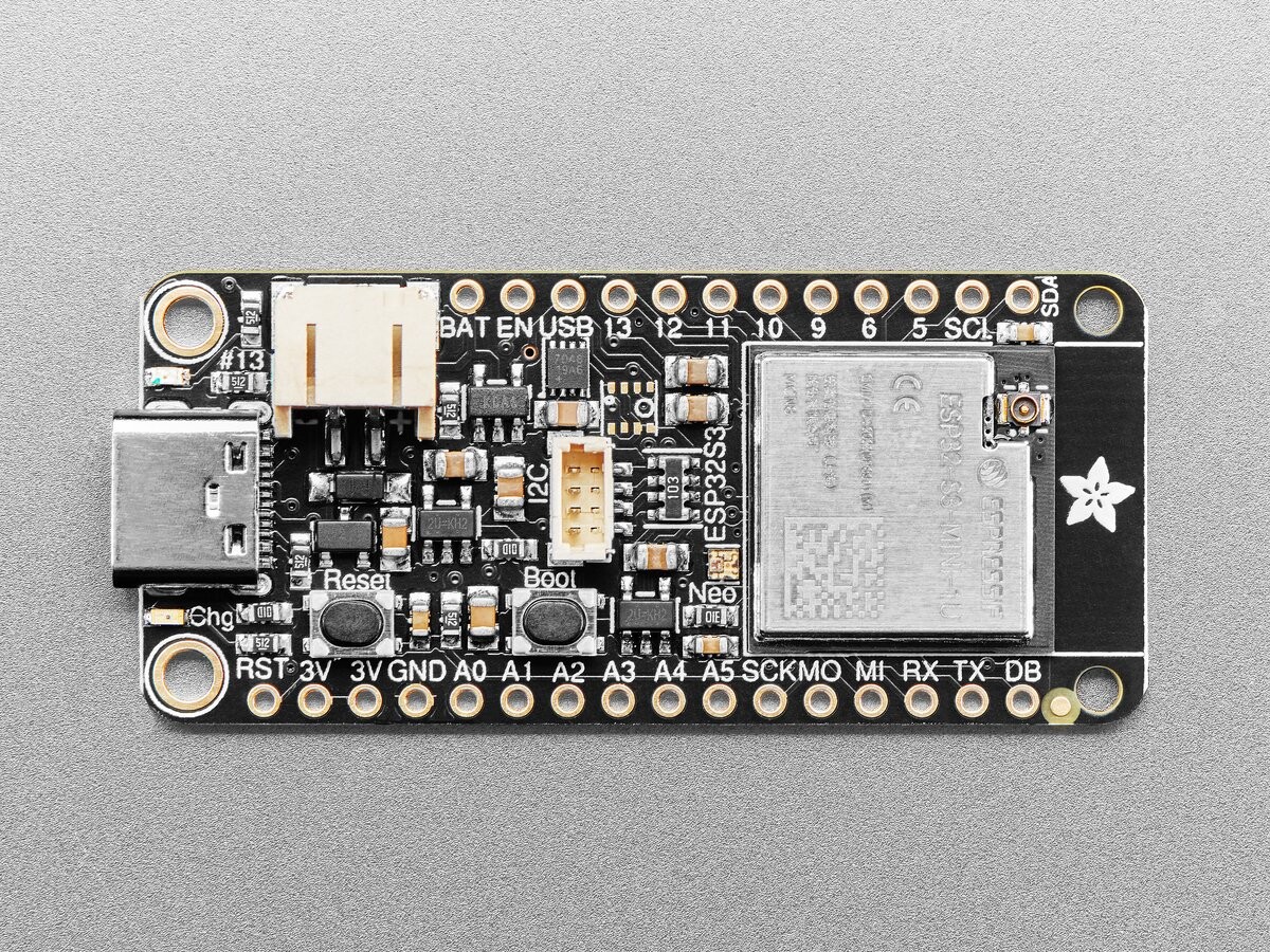 Adafruit ESP32-S3 Feather 8MB med w.FL antenne 5885