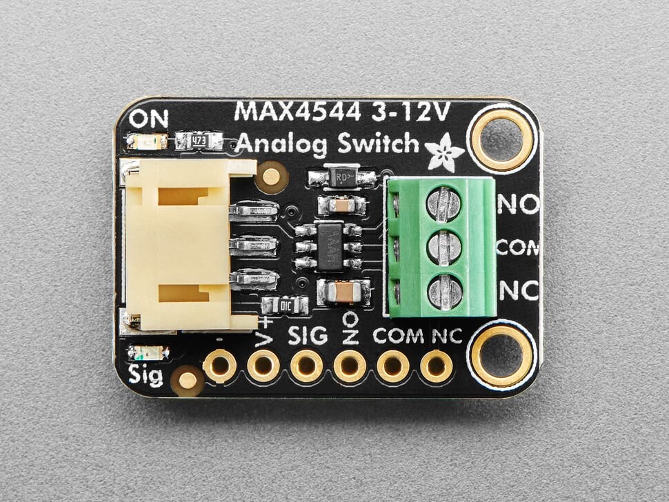 Adafruit STEMMA Analog SPDT-kontakt MAX4544 12V JST PH 2mm 5892