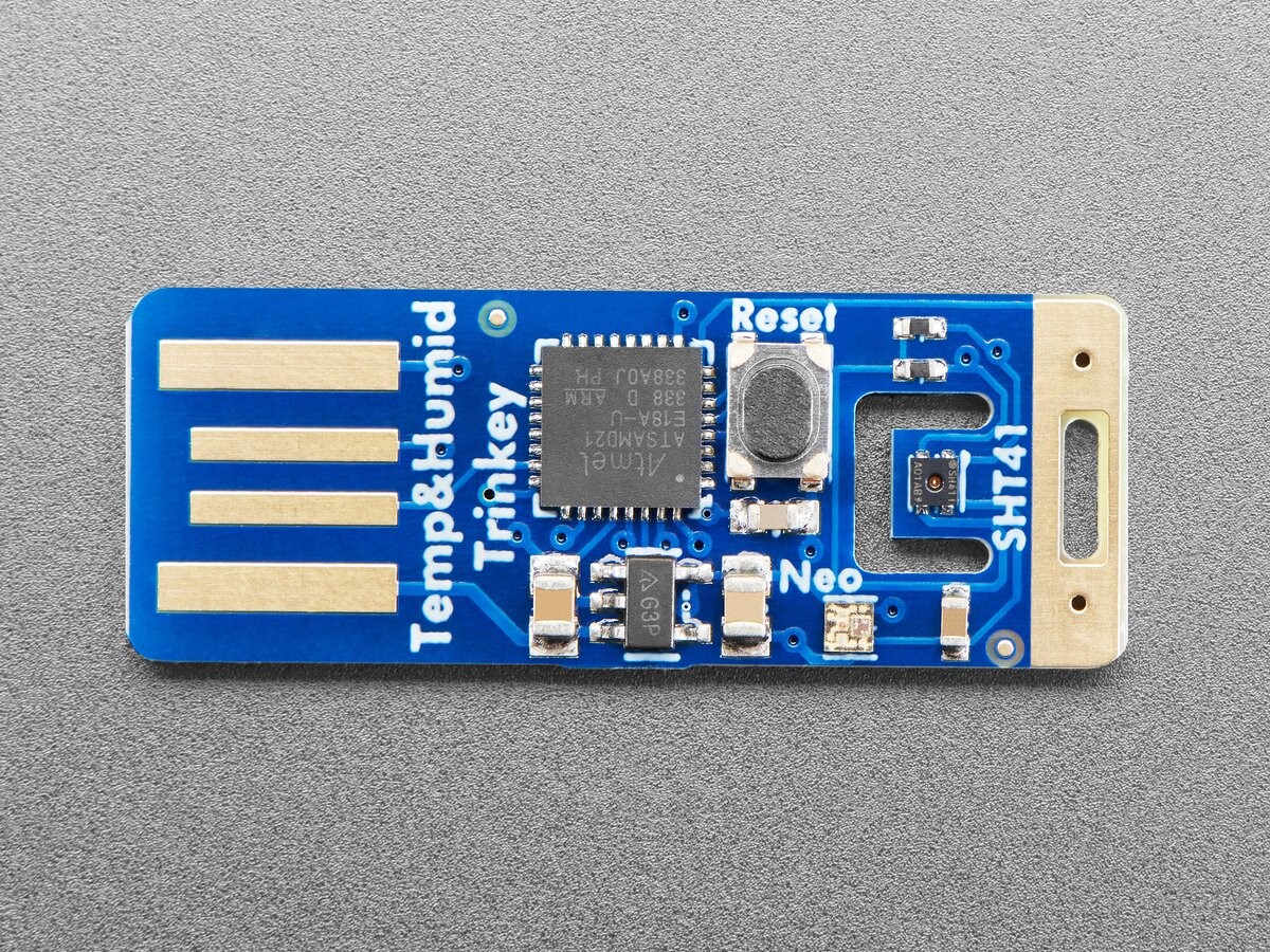 Adafruit SHT41 Temperatur- og Fugtmålesensor til Trinket, USB