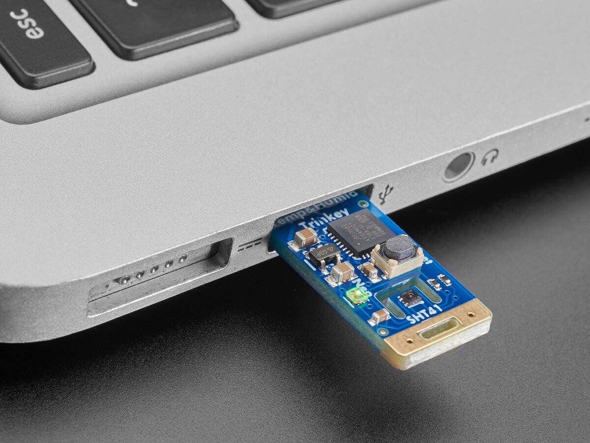 Adafruit SHT41 Temperatur- og Fugtmålesensor til Trinket, USB