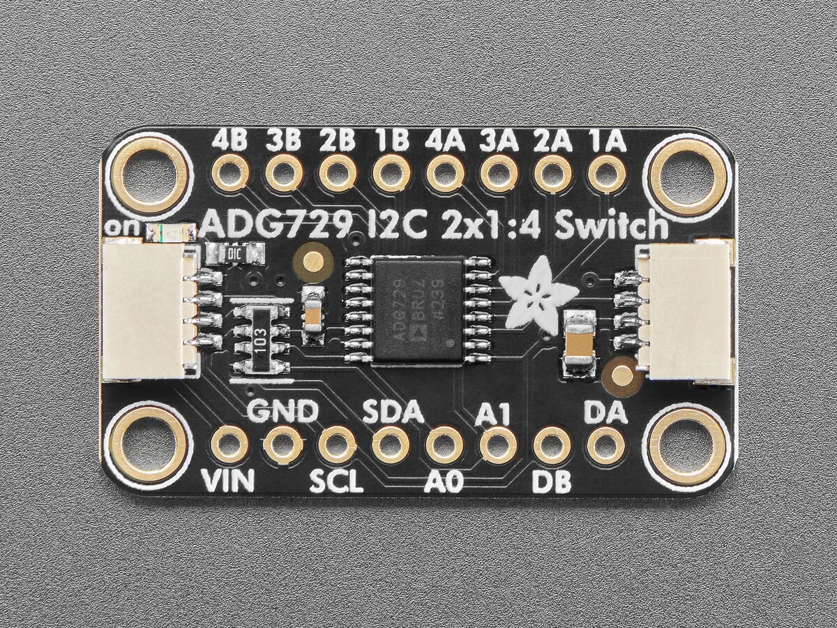 Adafruit ADG729 Dual 1-zu-4 Analoge Matrixschalter Stemma QT 5932