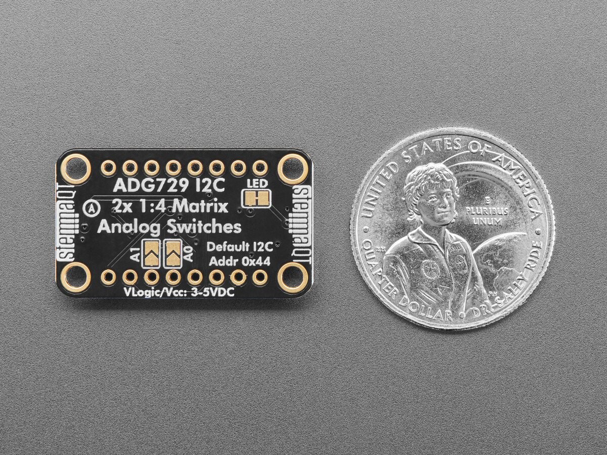 Adafruit ADG729 Dual 1-zu-4 Analoge Matrixschalter Stemma QT 5932