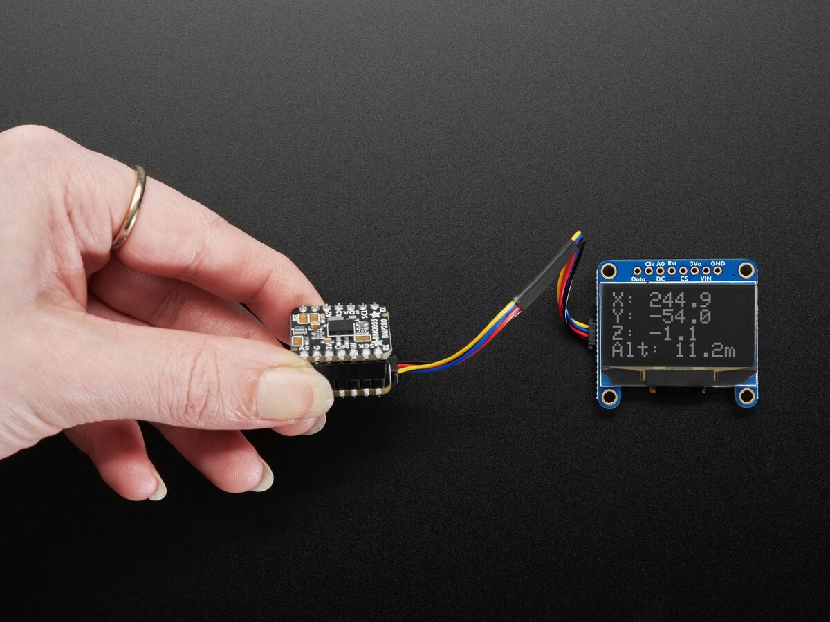 Adafruit BNO055 + BMP280 BFF Tilbehør til QT Py 9DoF Tryk Højde Sensor 5937