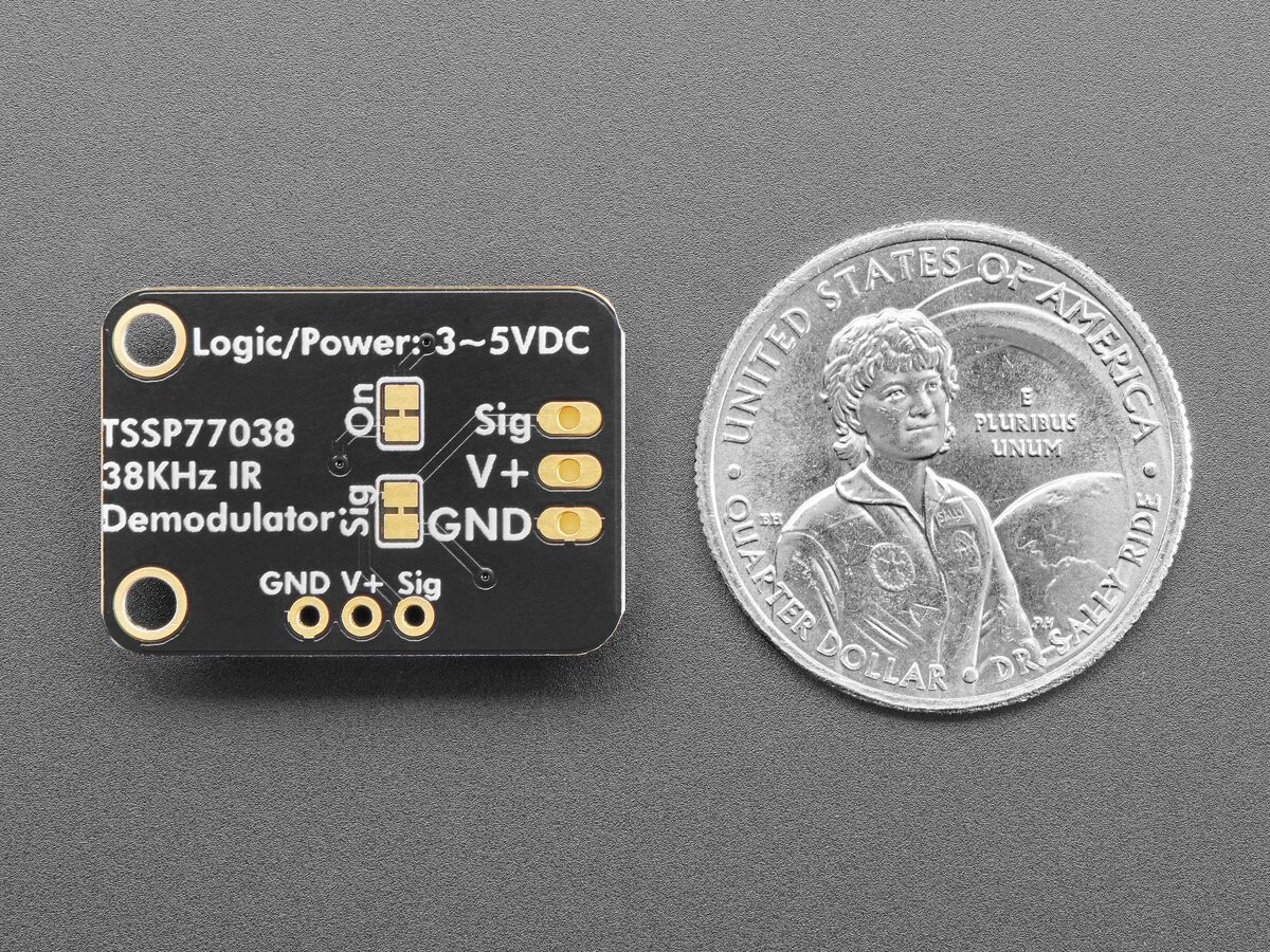 Adafruit TSSP77038 38KHz Infrarød IR Demodulator Breakout STEMMA JST 2mm 5940
