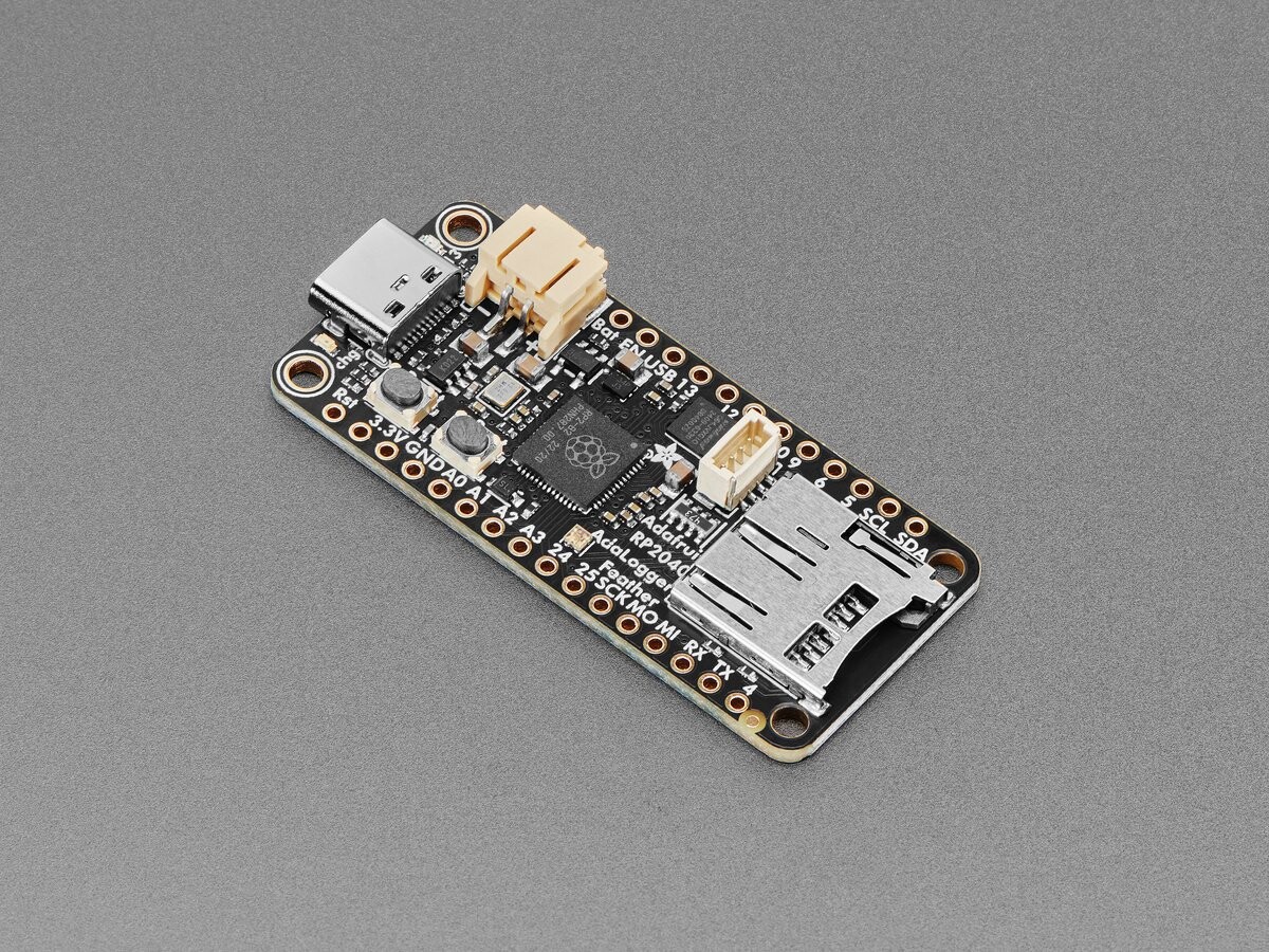 Adafruit Feather RP2040 Adalogger 8MB Flash med microSD-kort STEMMA QT Qwiic 5980