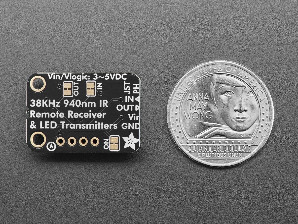 Adafruit Infrarød IR Remote Transceiver STEMMA JST 2mm 940nm Sender 38KHz Modtager 5990