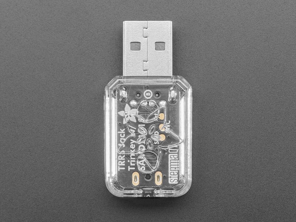 Adafruit Transparent Snap-on kabinet til Adafruit TRRS Trinket