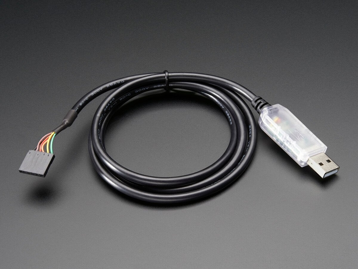 Adafruit FTDI Serial TTL-232 USB-kabel til debugging, bootloading og programmering 70