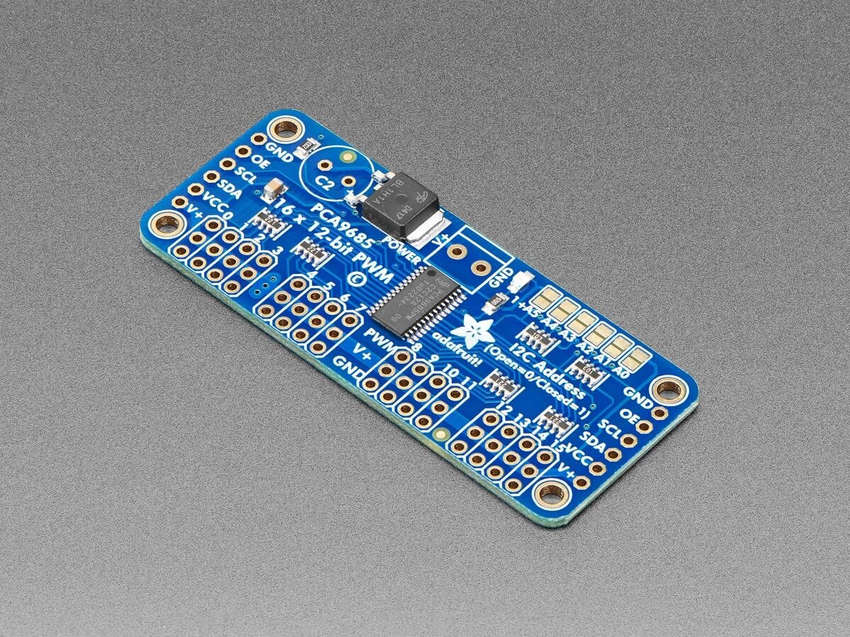 Adafruit 16CH 12-bit PWM Servo Driver (PCA9685) I2C-interface til Arduino 815