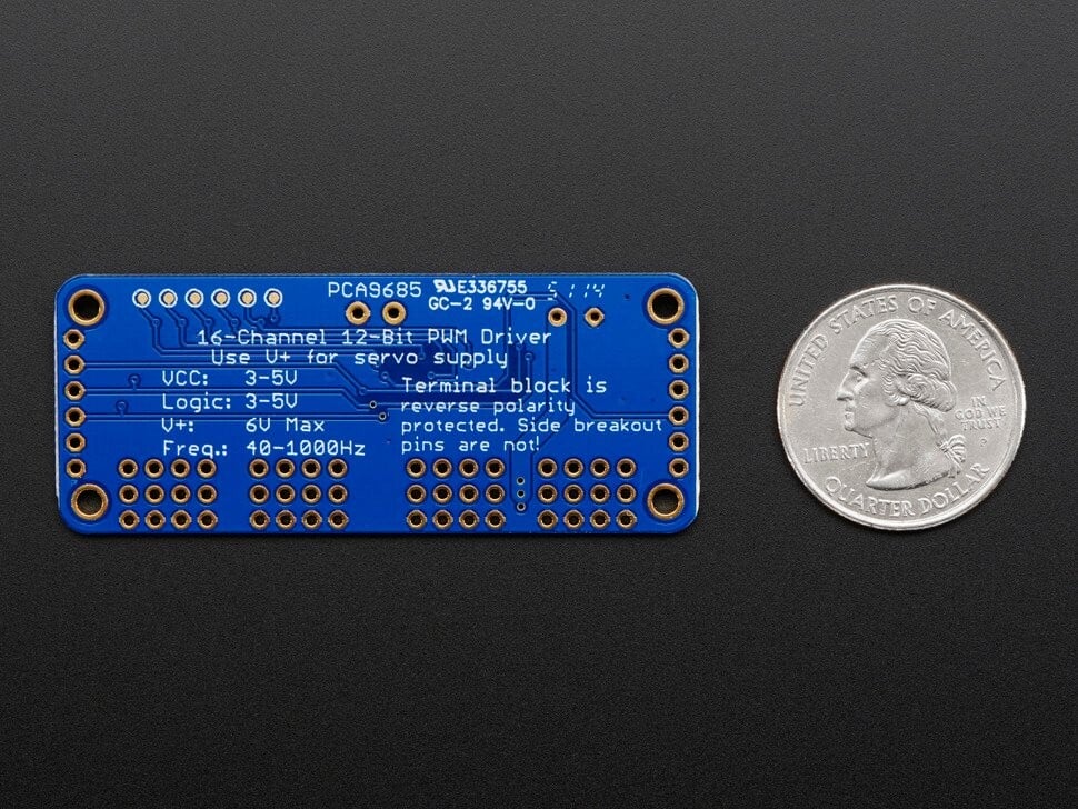 Adafruit 16CH 12-bit PWM Servo Driver (PCA9685) I2C-interface til Arduino 815