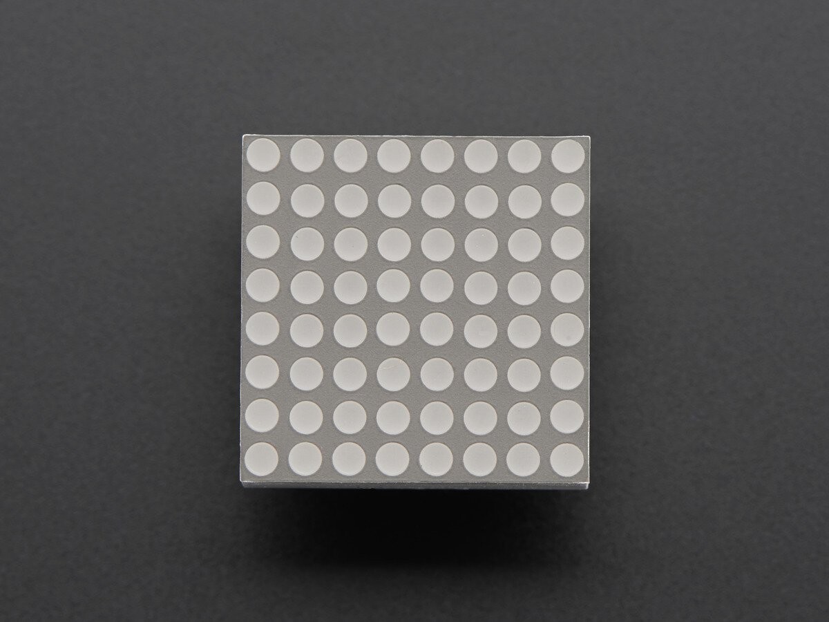 Adafruit Miniature 0,8 Zoll 8x8 Quadratisk Gul LED-matrix 860