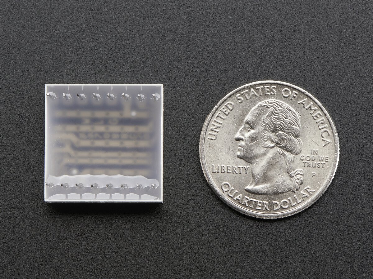 Adafruit Miniature 0,8 Zoll 8x8 Quadratisk Gul LED-matrix 860