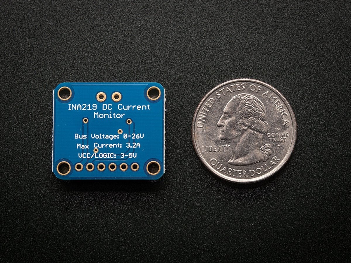 Adafruit INA219 Høj side DC strømsensor breakout - 26V ±3,2A Max 904