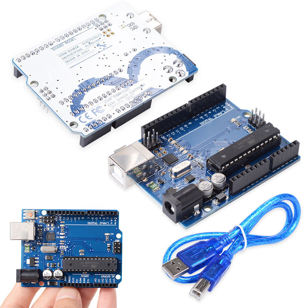 HIMALAYA Basic ATmega328P Board ATmega16U2 med kabel Kompatibel med Arduino Uno R3