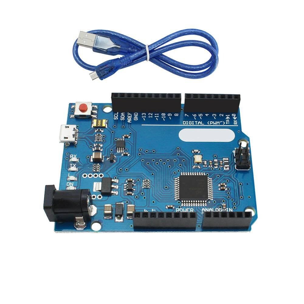 ATMEGA32U4-kort med USB-kabel Kompatibelt med Arduino Leonardo