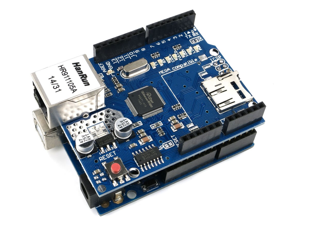 Uno R3 + Ethernet Shield w5100 kompatibelt med Arduino