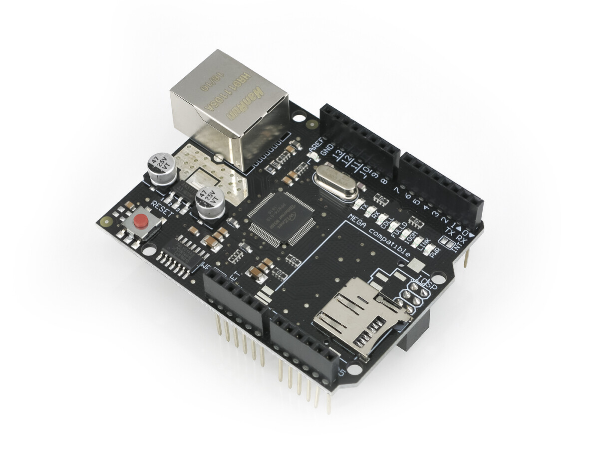 HIMALAYA Basic W5100 Ethernet Shield med Micro-SD-stik til Arduino Uno Mega