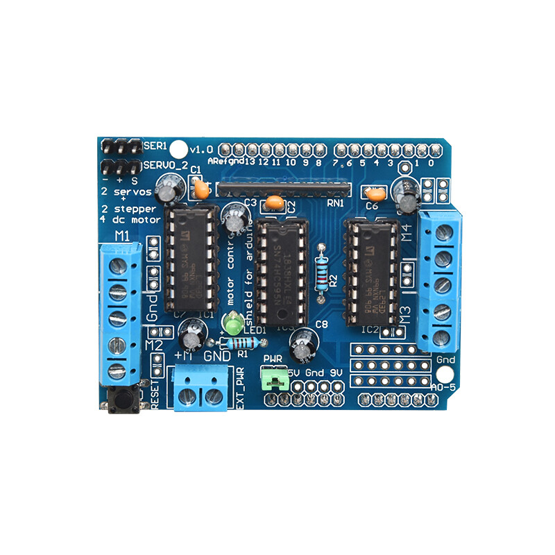 L293D Motordrevet servostyringsskærm til Arduino