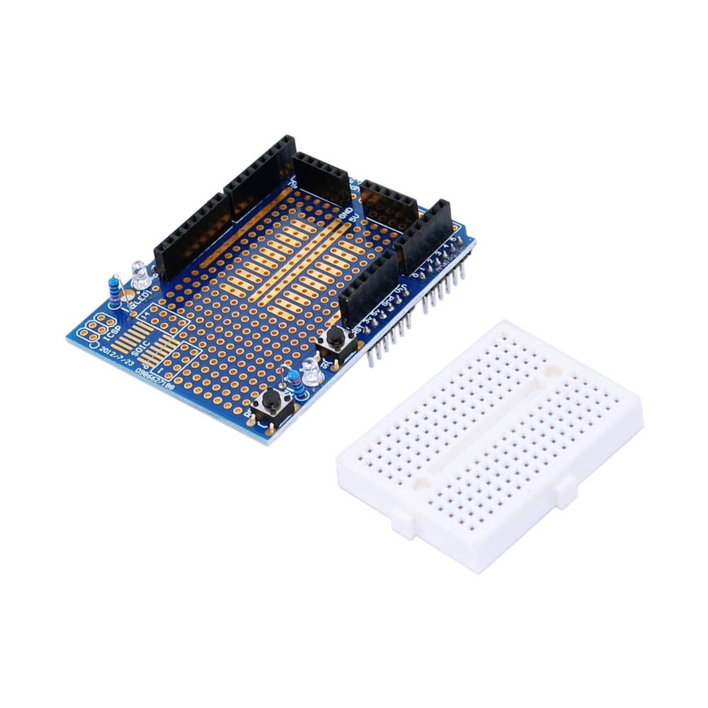 Prototypeskærm V5 + Kompatibel med Arduino Uno R3