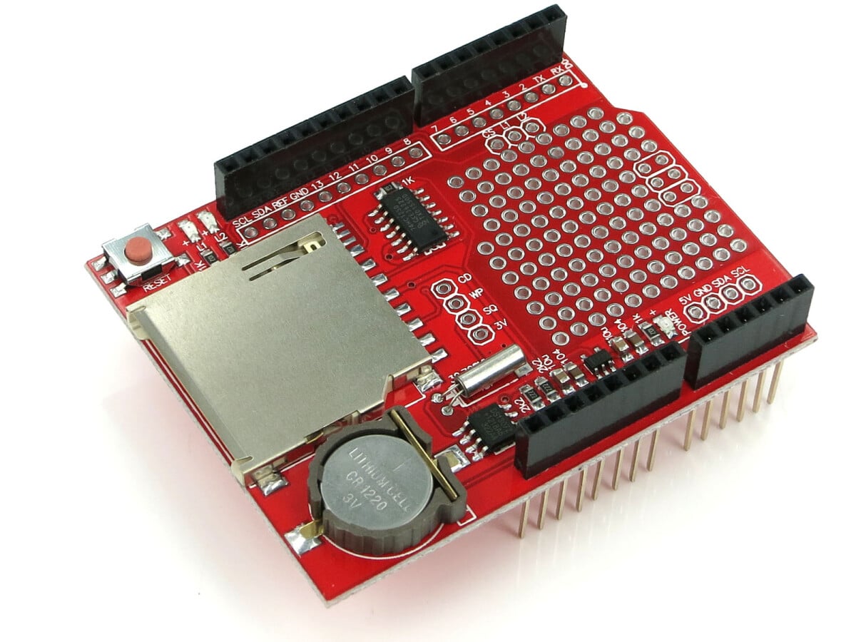 XD-204 Datalogging-skærm til Arduino Uno R3, SD-kort-/RTC-interface