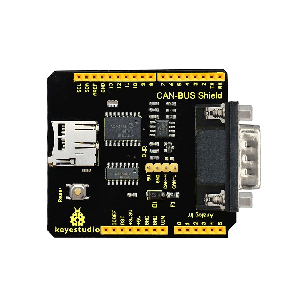 Keyestudio CAN-BUS-skærm MCP2551 Chip til Arduino UNO R3 med SD-stik